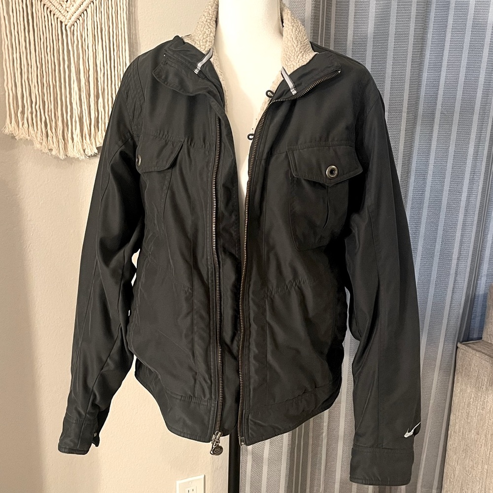 Nike Black Jacket with Sherpa Lining